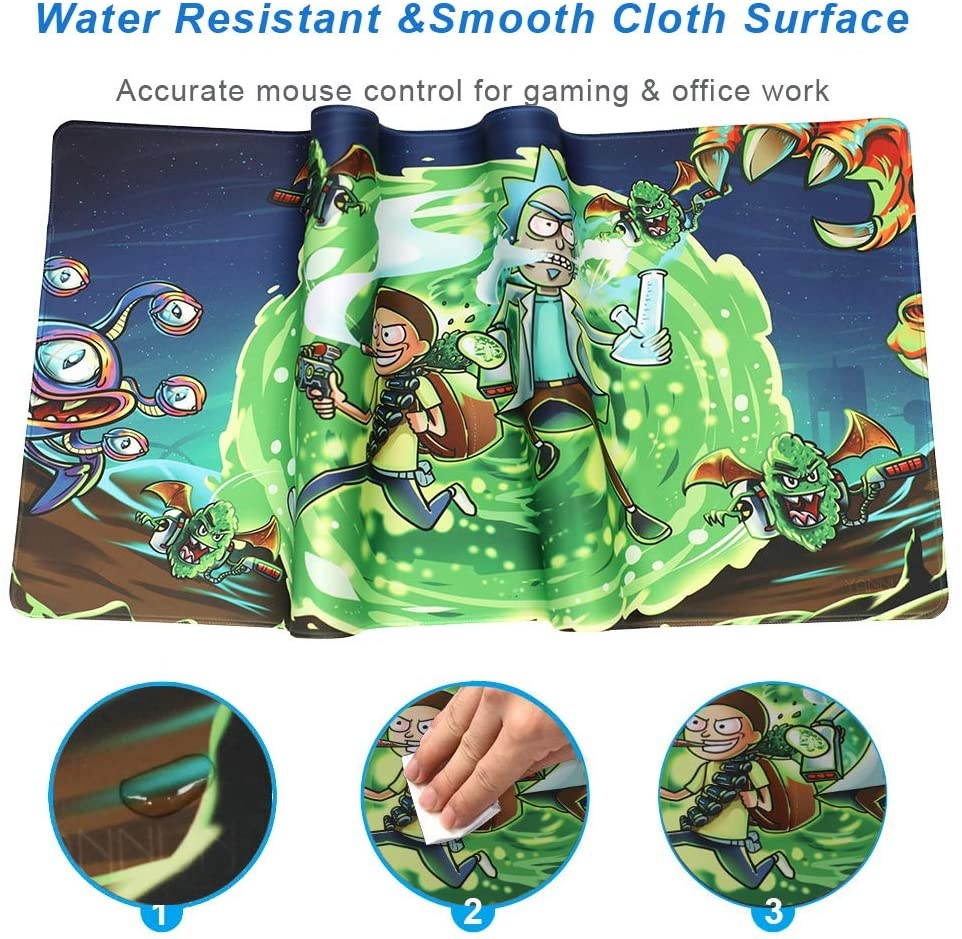 Professional Large Gaming Mouse Pad Extended Mouse Mat Waterproof Mouse Pad with Non-Slip Rubber Base Game Mouse Mat Ideal for Desk Cover, Computer Keyboard, PC and Laptop (90x40 daguaiY38)