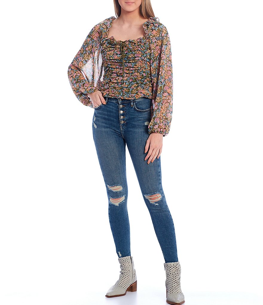 Free People Sabrina Super Skinny Jeans