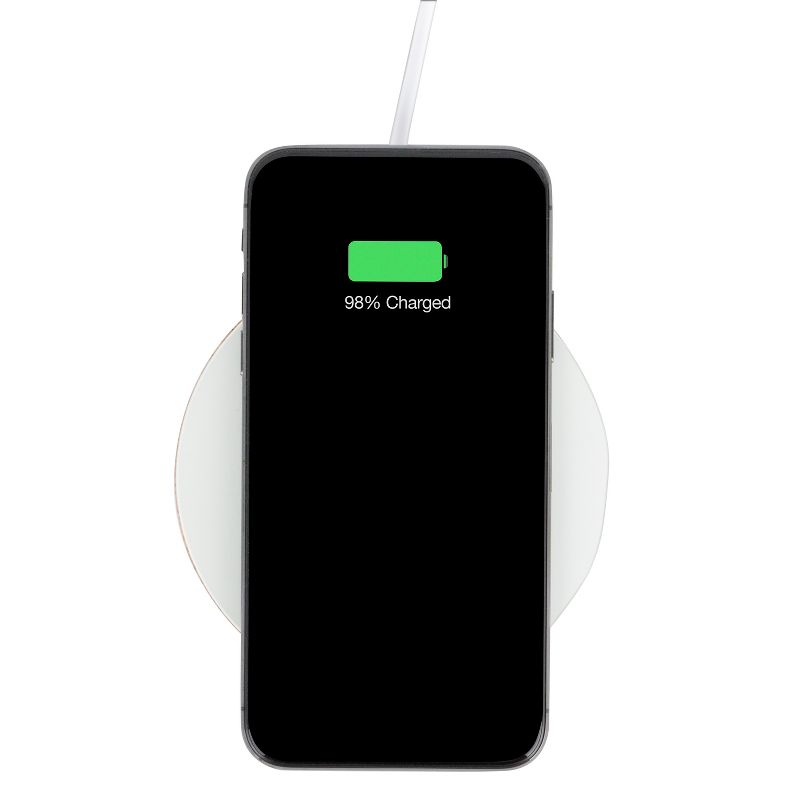 TYLT Puck 10W Wireless Charging Pad – White/Cork