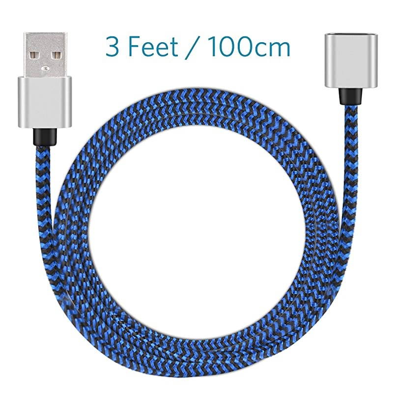Charger Cable for Apple Pencil - Charging Adapter Cable for Apple Pencil, Female to Male Adapter Extension Cable, 3 Feet, Blue