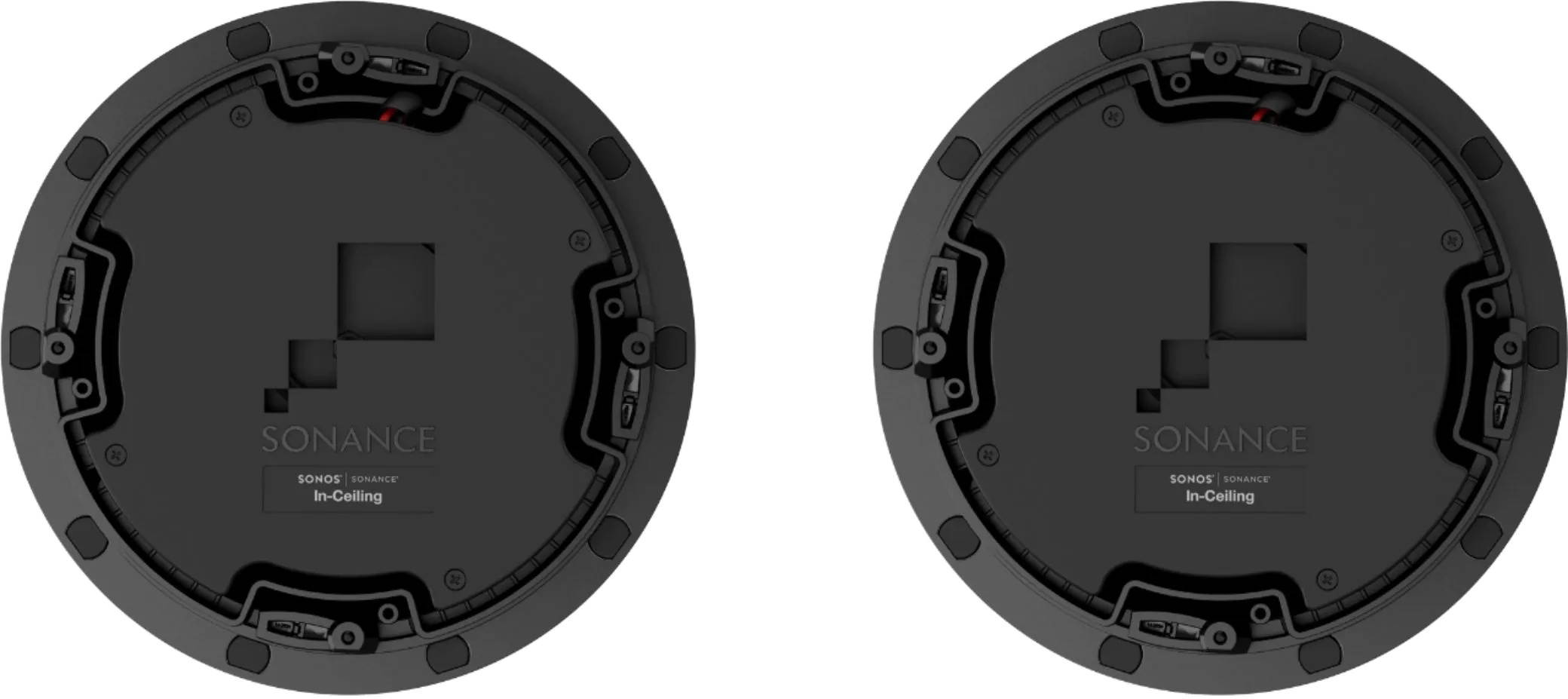 Sonos - Architectural 6-1/2" Passive 2-Way In-Ceiling Speakers (Pair) - White (INCLGWW1)