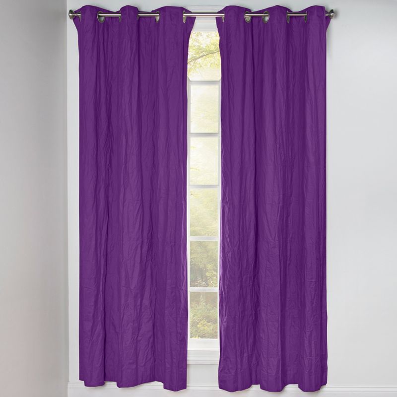 Crayola Pointillist Pansy Curtain Panel