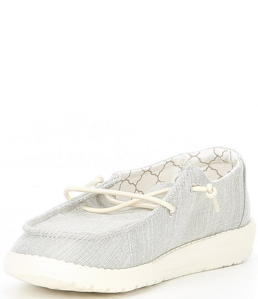 Hey Dude Girls' Wendy Linen Washable Slip-Ons (Toddler)