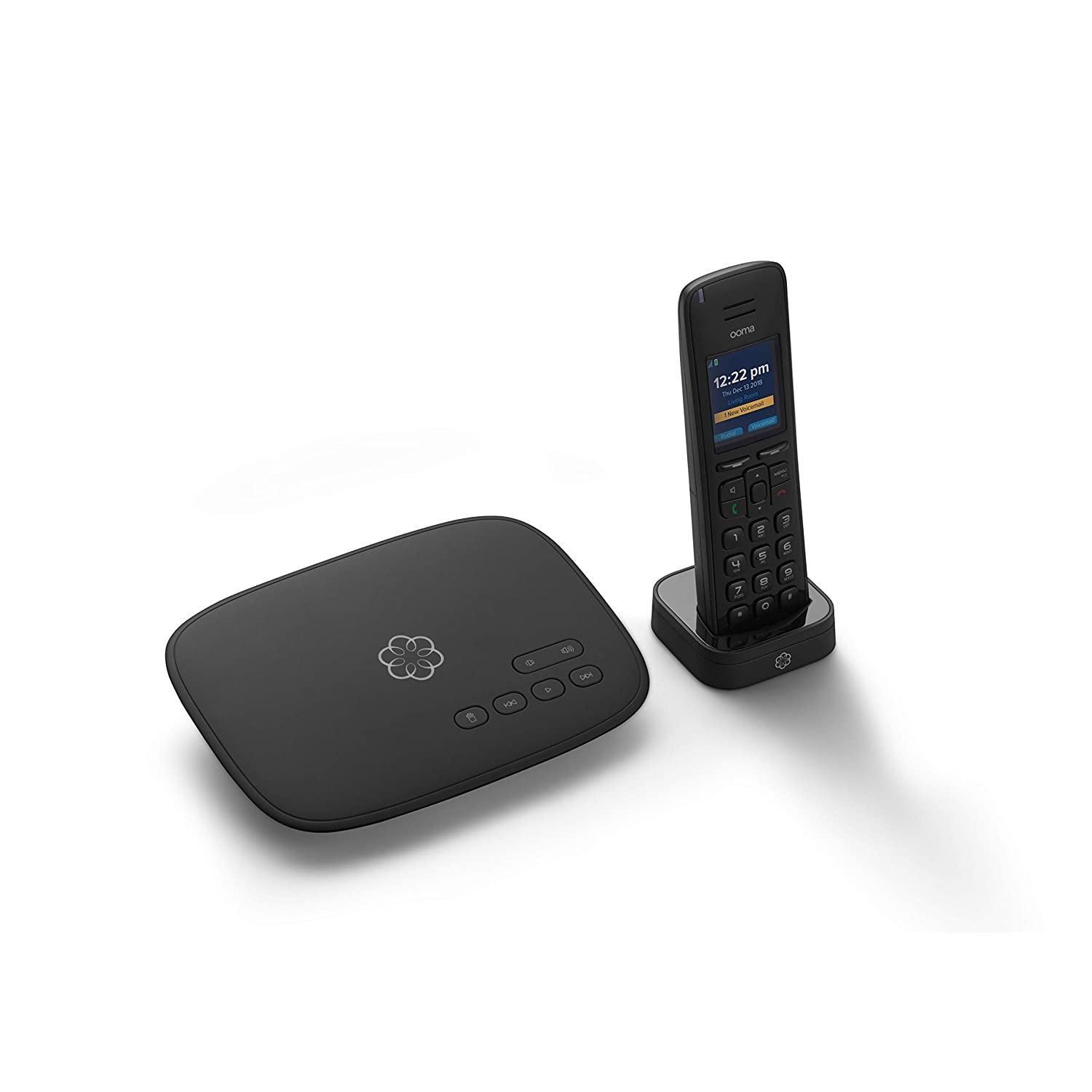 Ooma Telo VoIP Free Internet Home Phone Service and HD3 Handset. Affordable landline Replacement & Linx Wireless Phone Jack for Ooma Telo and Ooma Office VoIP Phone Systems