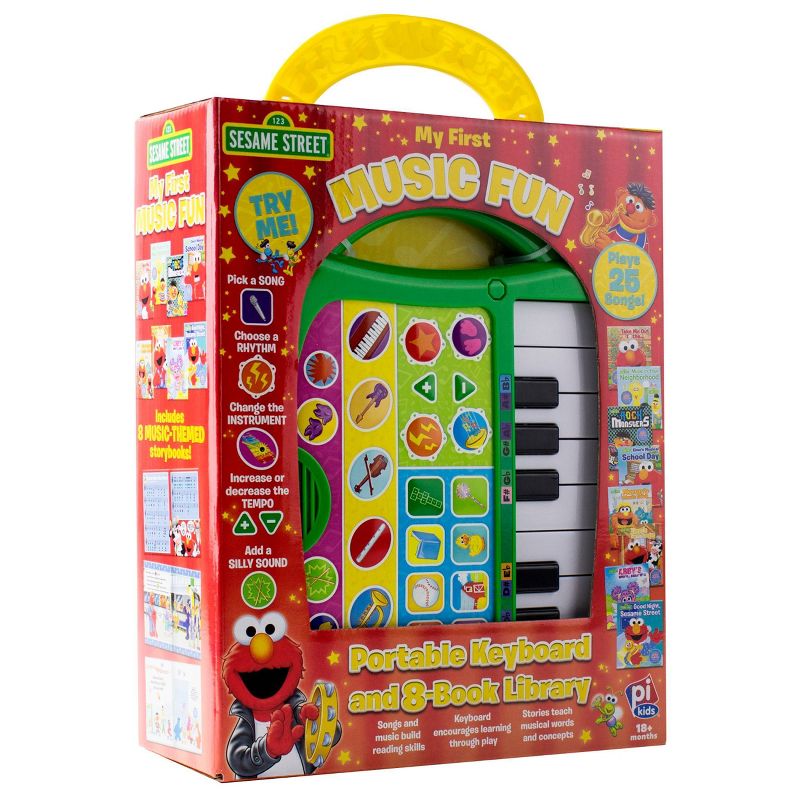 Pi Kids Sesame Street My First Music Fun Keyboard Composer & 8-Book Library Boxed Set