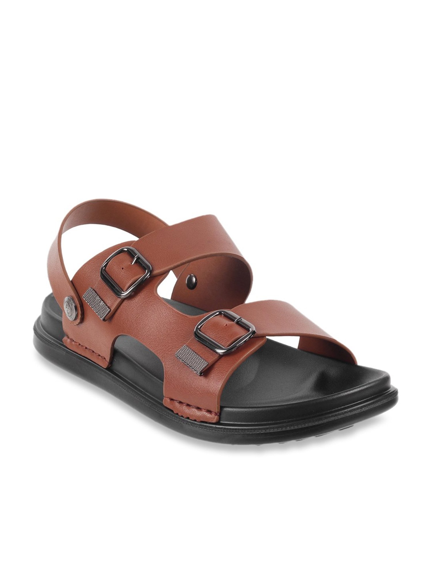 J. Fontini by Mochi Men's Tan Sling Back Sandals