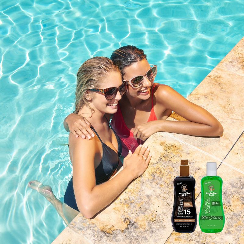 Australian Gold Soothing Aloe Sunscreen Spray Gel - SPF 15