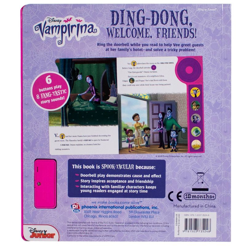 Disney Vampirina - Ding-Dong, Welcome, Friends! Dorbell Sound Book (Hardcover)