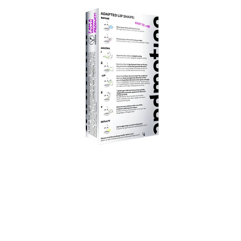 andmetics Lip Wax Strips for Women - 1.59oz