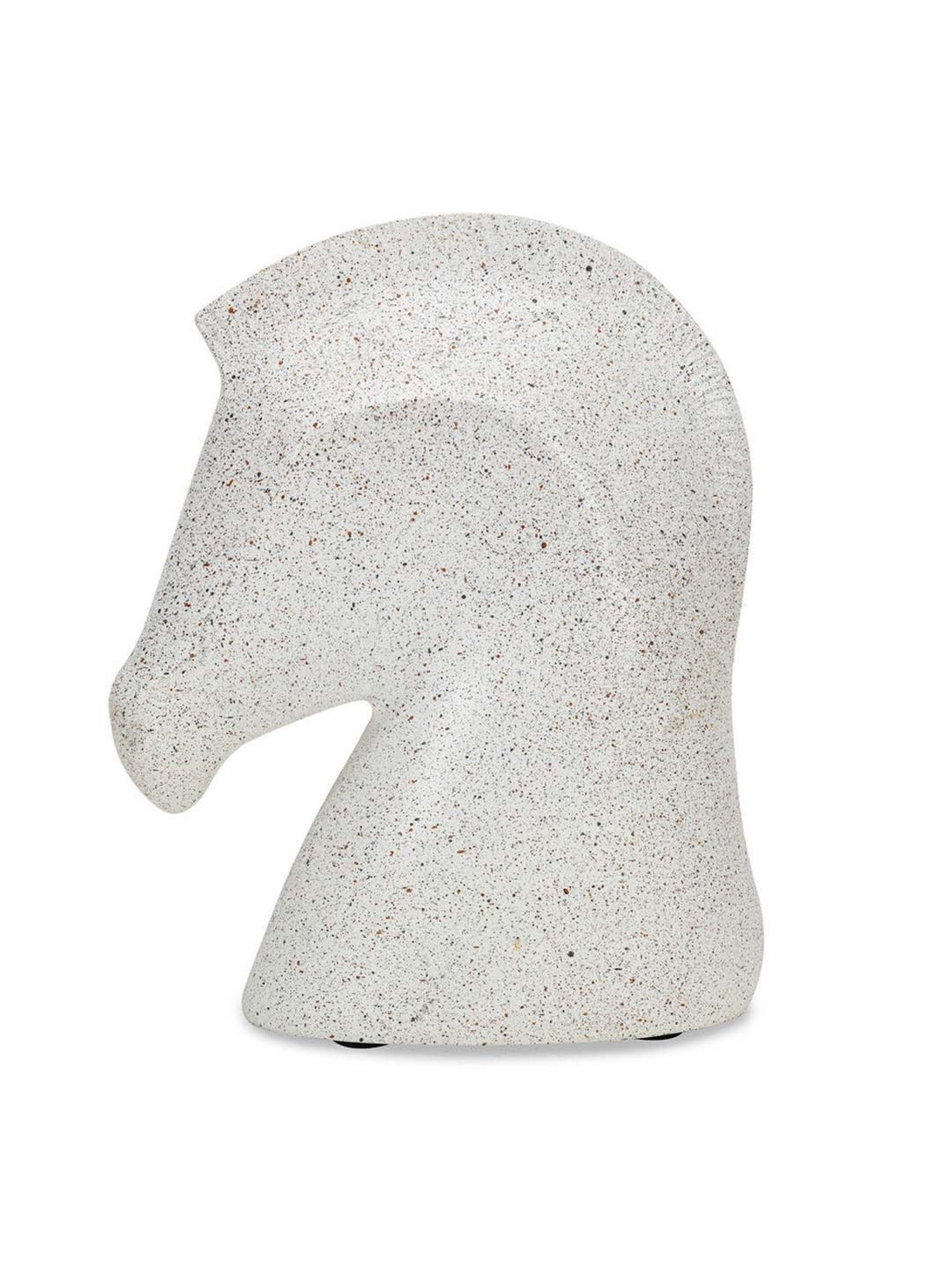@home White Resin Horse Head Showpiece