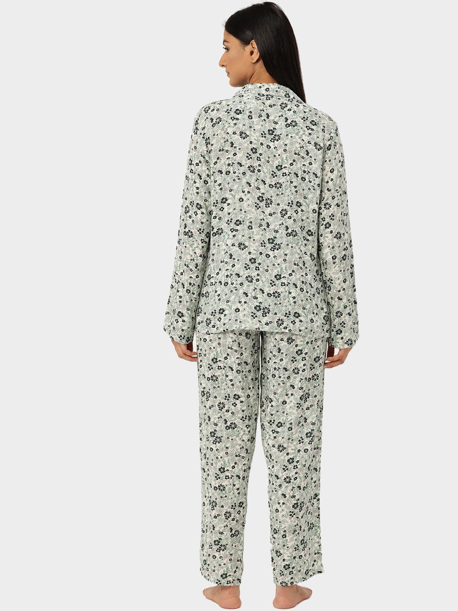 Hancock Multicolor Printed Night Suit