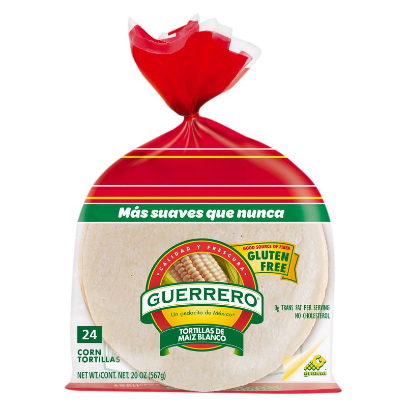 Guerrero Gluten Free White Corn Tortillas - 25oz/30ct