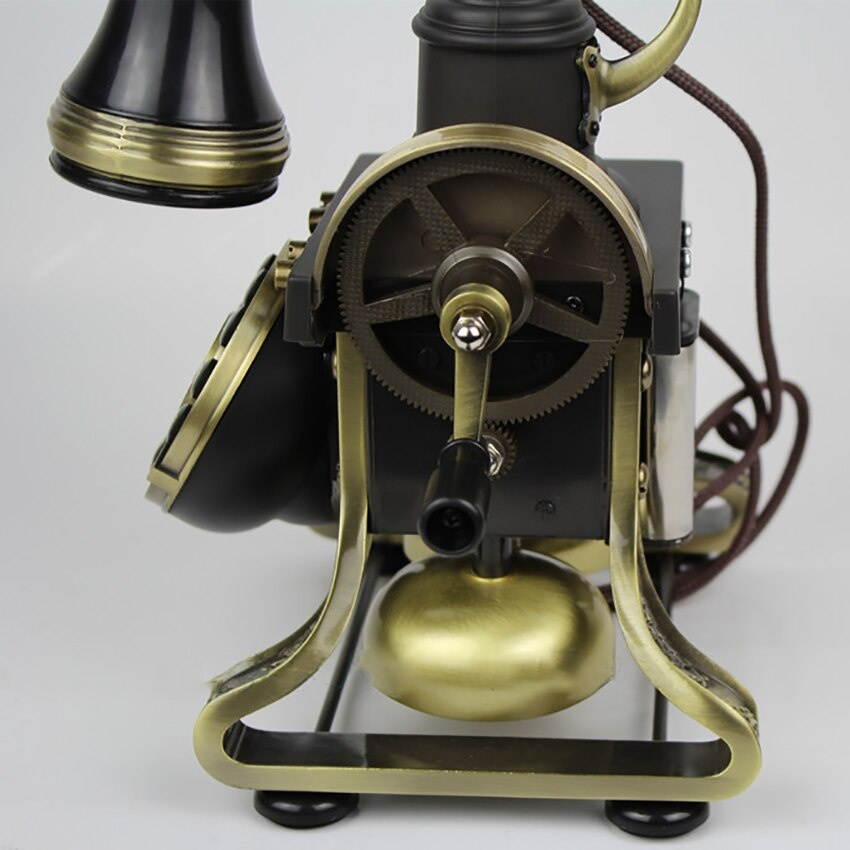 Antique Style Telephone Rotary / Button Dial, HA1884TN Vintage Table Decorative Telephone Corded Retro Phone for Home