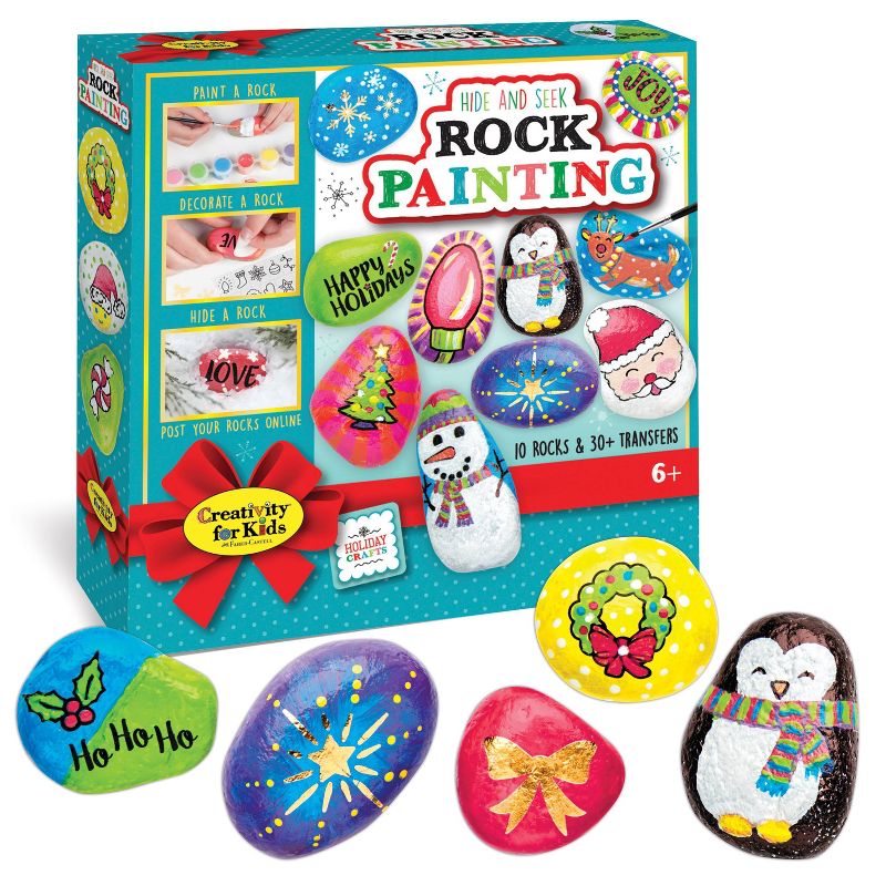 Creativity for Kids Holiday Hide & Seek Rock Painting Kit