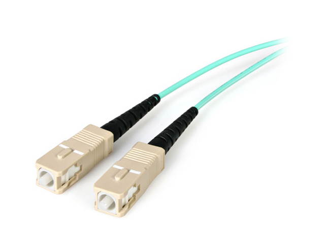 StarTech.com A50FBLCSC1 3.28 ft. Multimode 50/125 Duplex LSZH Fiber Patch Cable LC - SC