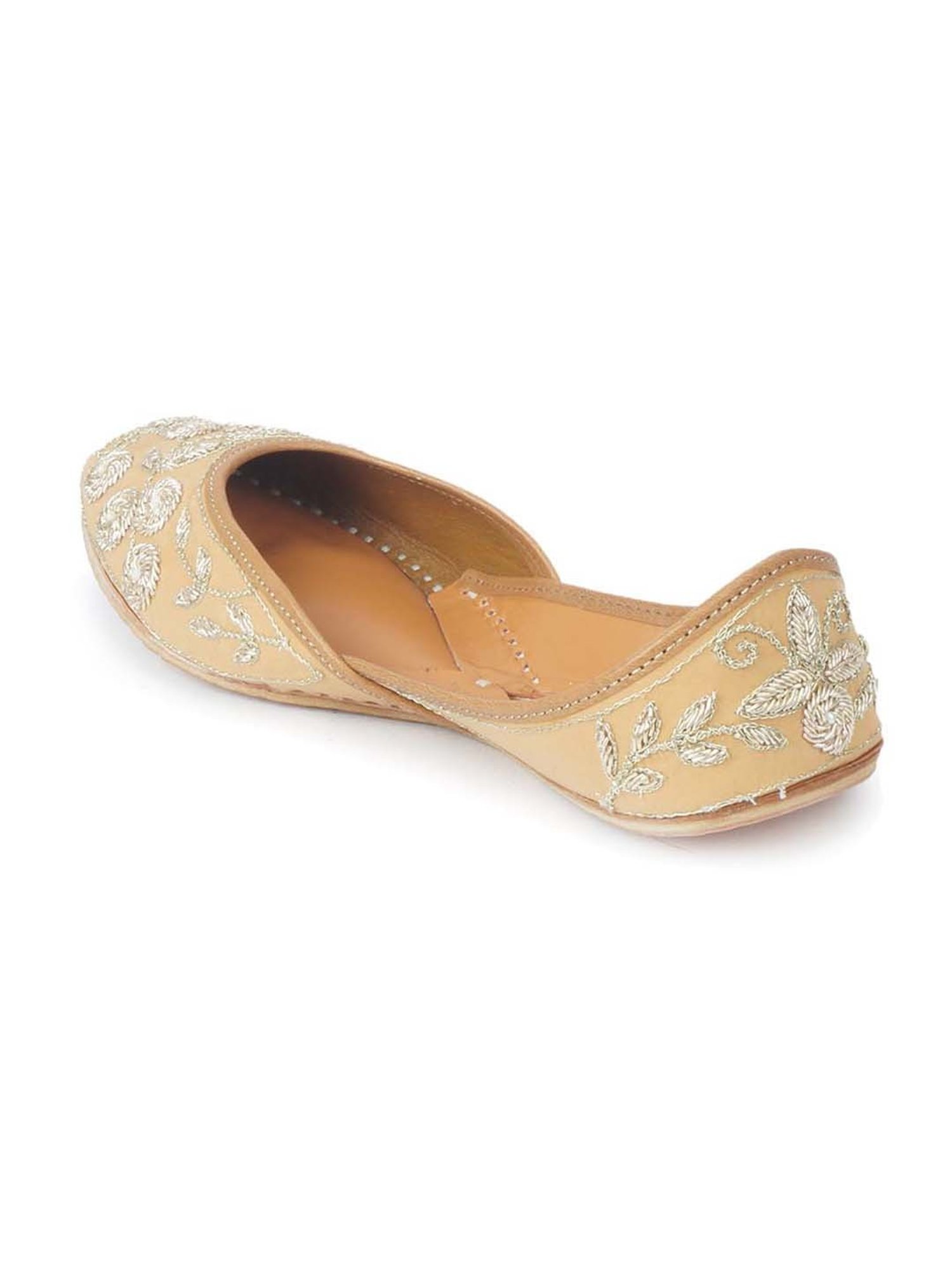 The Desi Dulhan Women's Golden Ethnic Juttis