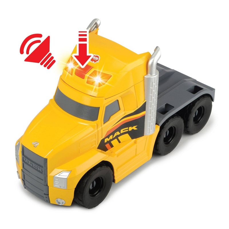 Dickie Toys 28" Mack Truck with 2 Volvo Construction Trucks