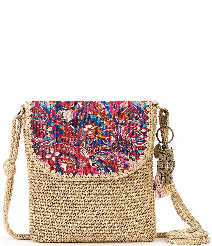 Sakroots Sayulita Hand-Crocheted Flap Crossbody Bag