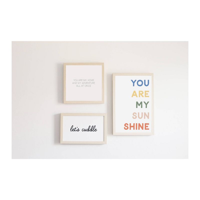 16" x 24" You are My Sunshine Kids' Magnet Board Wall Art Natural - Petal Lane