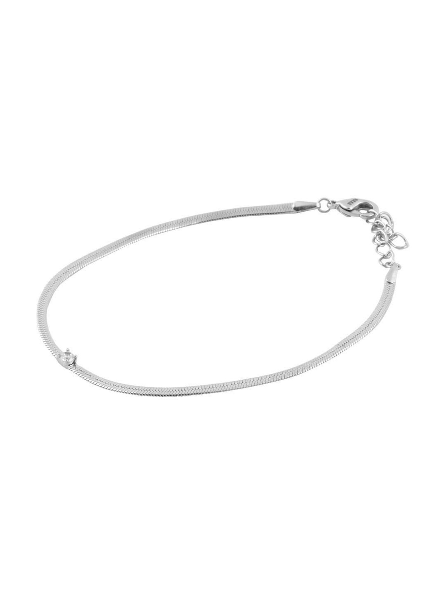 The Real Effect London 800 Silver CZ Bracelet for Women