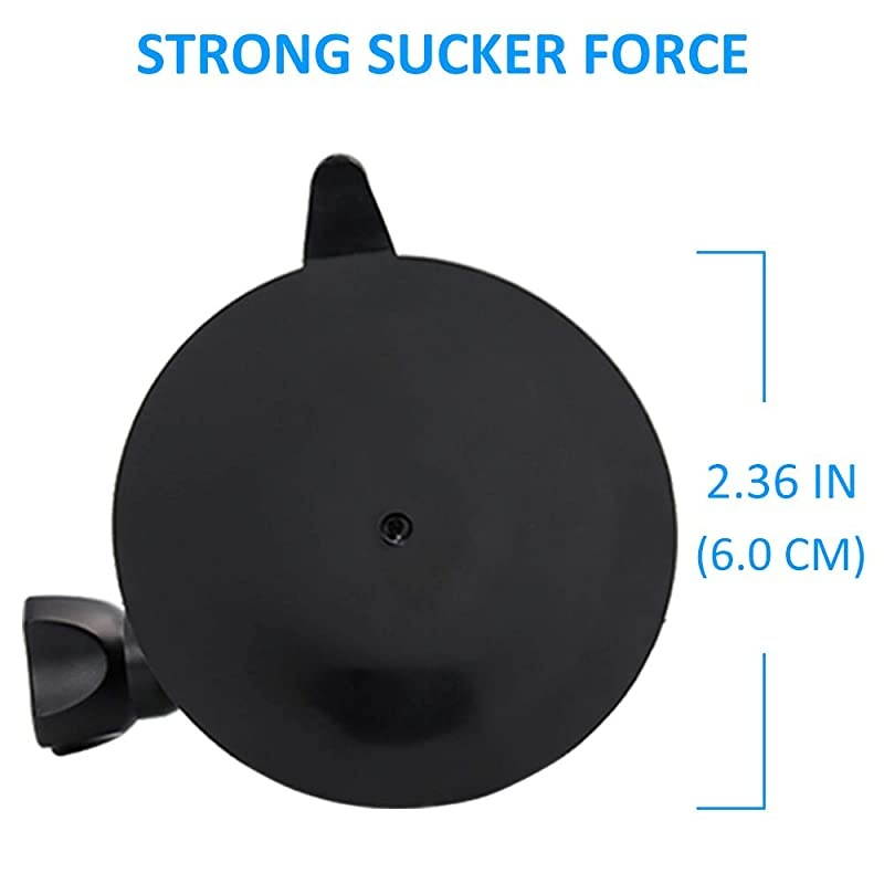 Car Windshield Mount for GoPro, Outdoor Sports Camera Holder with 1/4 Camera Screw Connector Compatible with All Camera