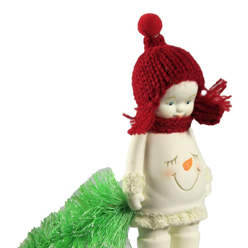 Dept 56 Snowbabies 5.75" Wear A Smile Smiley Face Christmas Tree  -  Decorative Figurines