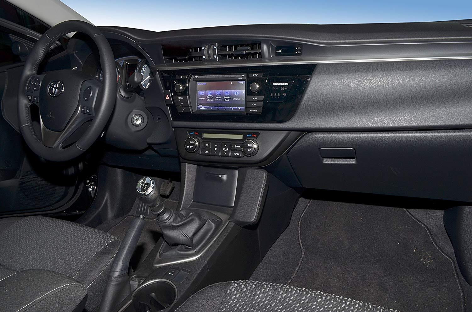 Kuda 1595 Leather Mount Black Compatible with Toyota Corolla (E170) (Since 2014)