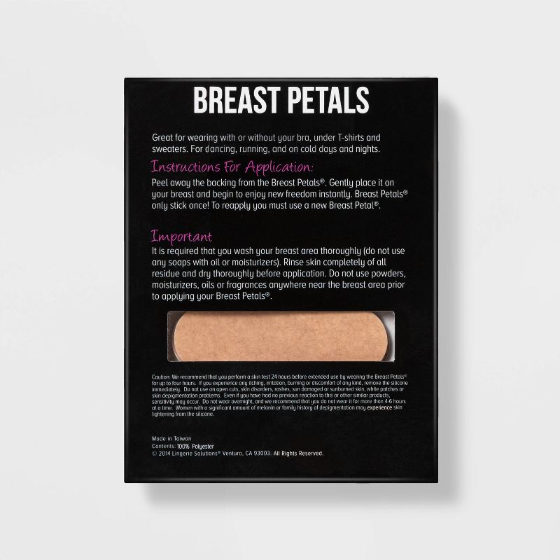 Fashion Forms Women's Reusable Full Figure Gel Petals Adhesive Strapless Backless Bra - Clear