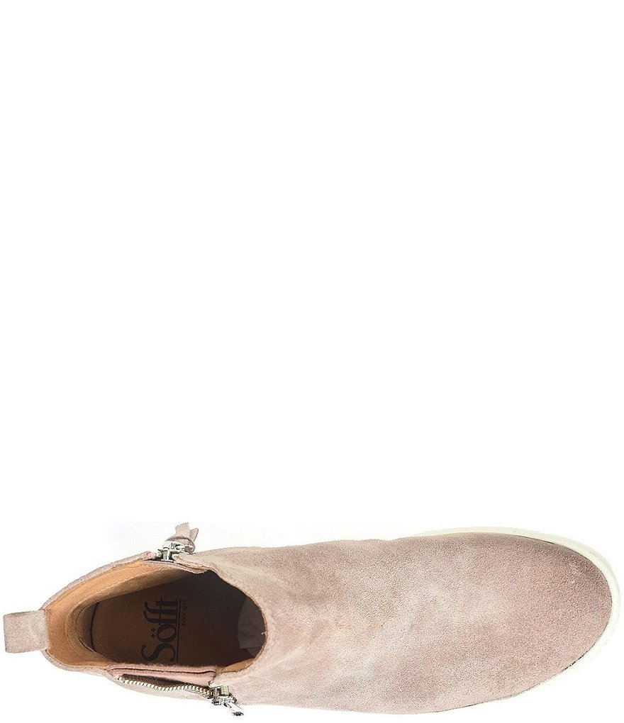 Sofft Britton Zip Waterproof Suede High-Top Sneakers