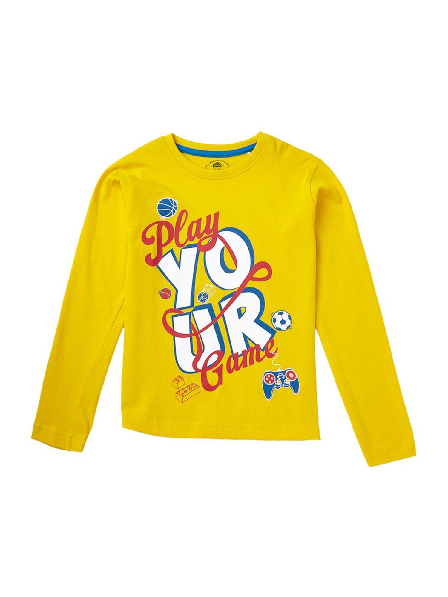 Cub McPaws Kids Multicolor Cotton Printed Full Sleeves T-Shirt (Pack of 3)