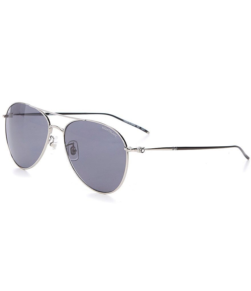 Montblanc Men's Pilot 60mm Sunglasses