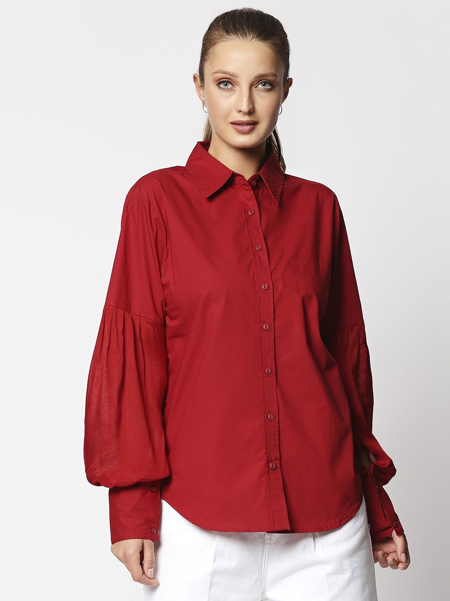 Remanika Red Pure Cotton Shirt