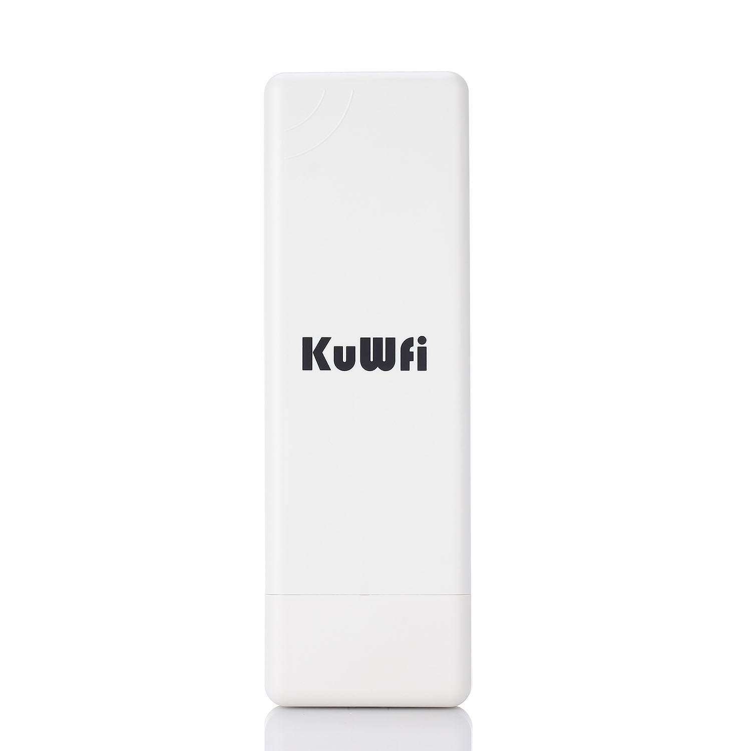 KuWfi CPE450 Wireless Long Range 2-3km 5.8Ghz 900Mbps Wireless Outdoor CPE wifi Bridge High Power Wireless Router Super WDS Wifi Reapter with 14dBi Antenna 24V POE support