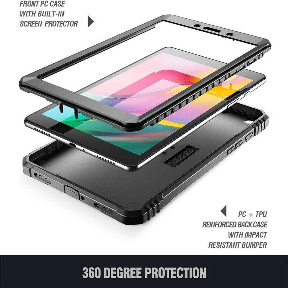 Galaxy Tab A 8.0 2019 Tablet Case Poetic Shockproof Cover with Screen Protector
