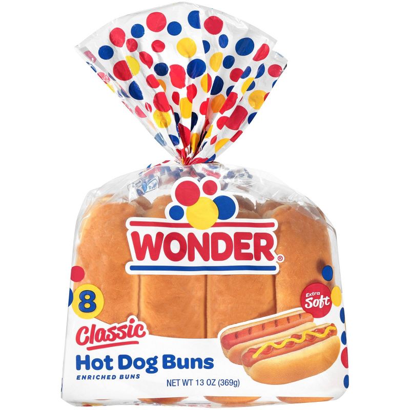 Wonder White Hot Dog Buns - 12oz/8ct