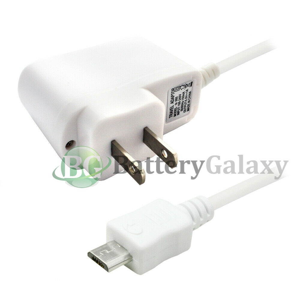 Micro USB Travel Wall Charger for Phone LG Phoenix 5 / Risio 4 /Tribute Monarch