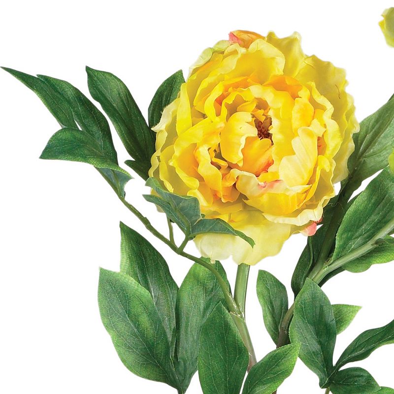 Nearly Natural 38.5" Peony w/Leaves Stem (Set of 12)