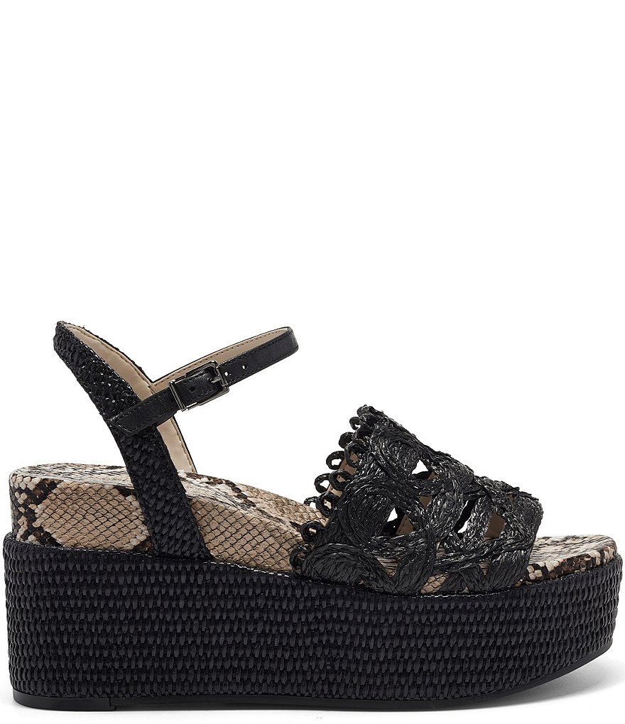 Jessica Simpson Camilia Raffia Platform Wedges