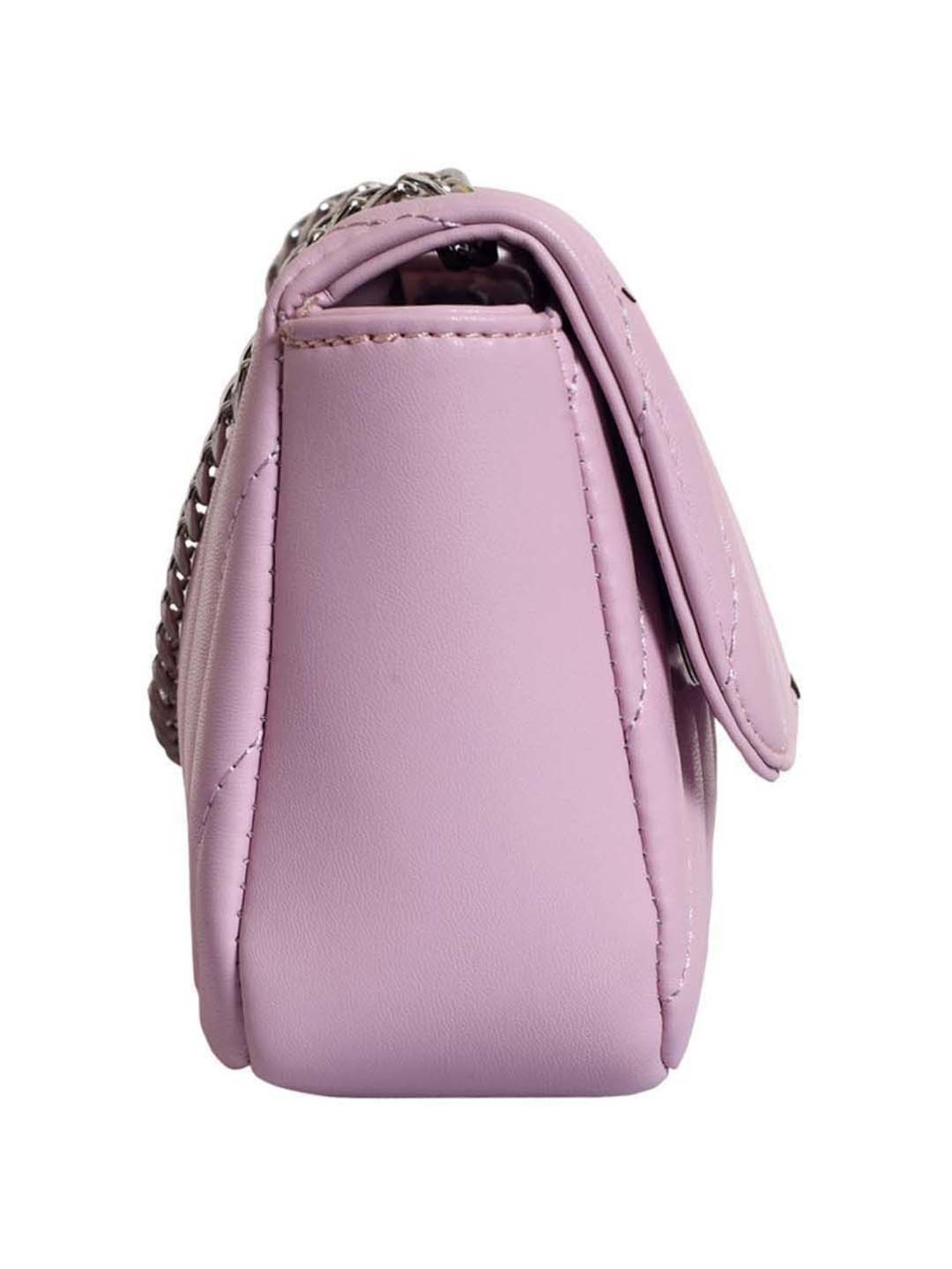 Lino Perros Pink Quilted Medium Sling Handbag