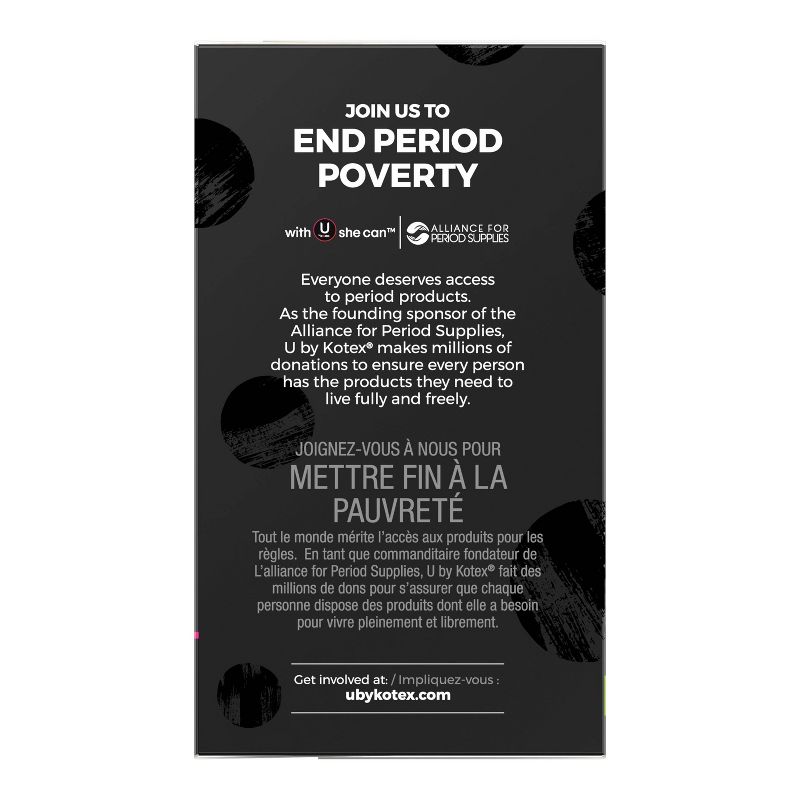 U by Kotex Ultra Thin Teen Feminine Pads with Wings - Extra Absorbency - 28ct