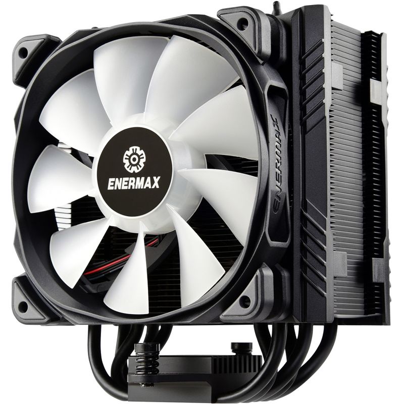Enermax ETS-T50A-BK-ARGB Cooling Fan/Heatsink - 1 x 120 mm - 71.3 CFM - 24 dB(A) Noise - Air Cooler - Twister Bearing - 4-pin PWM, 4-pin ARGB