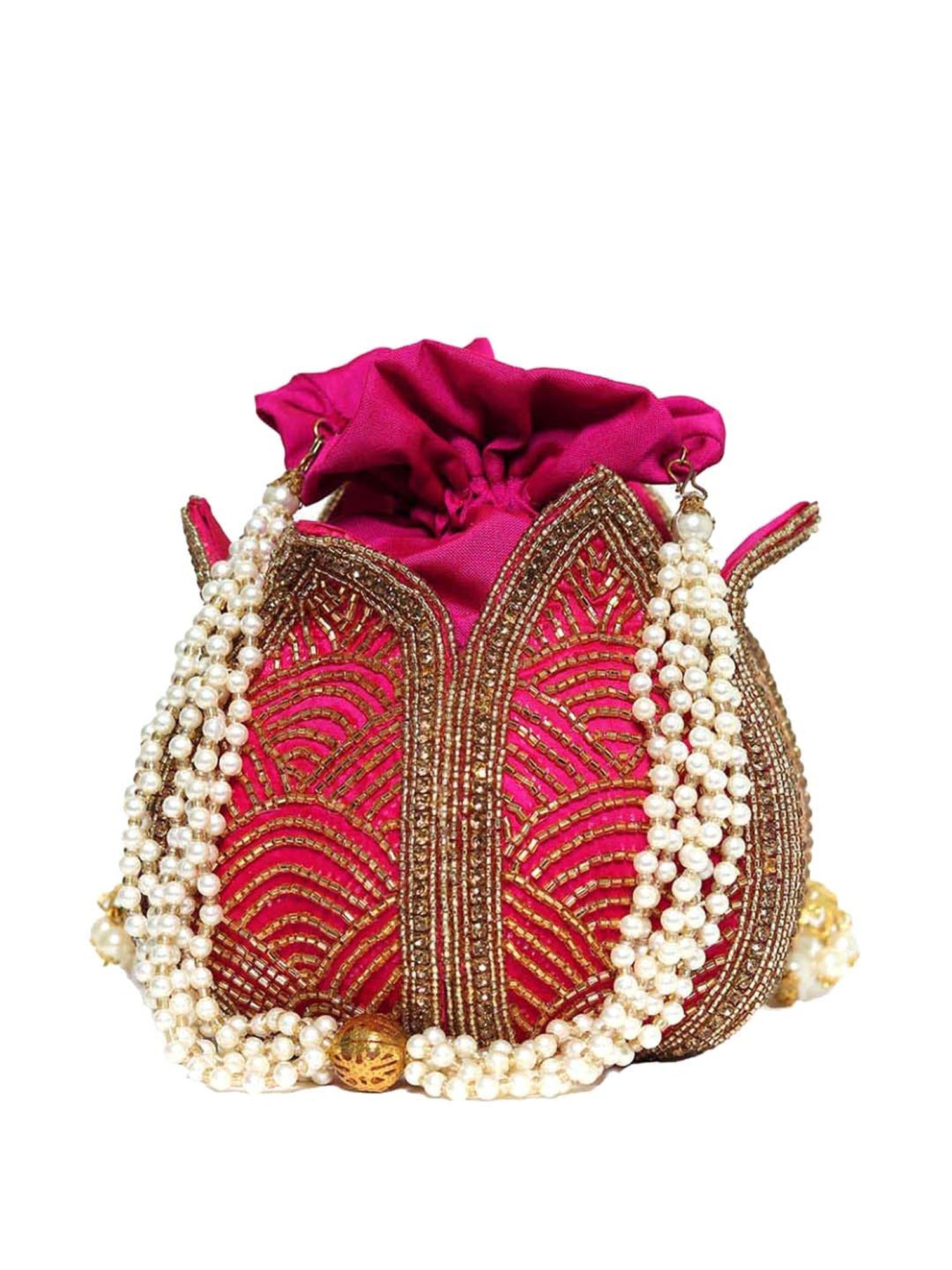 NR by Nidhi Rathi Pink Fabric Potli