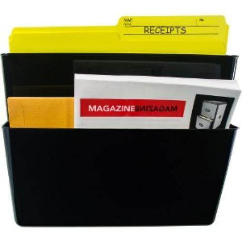 Storex Letter Size Wall Pocket - 7" Height X 13" Width X 4" Depth - Wall