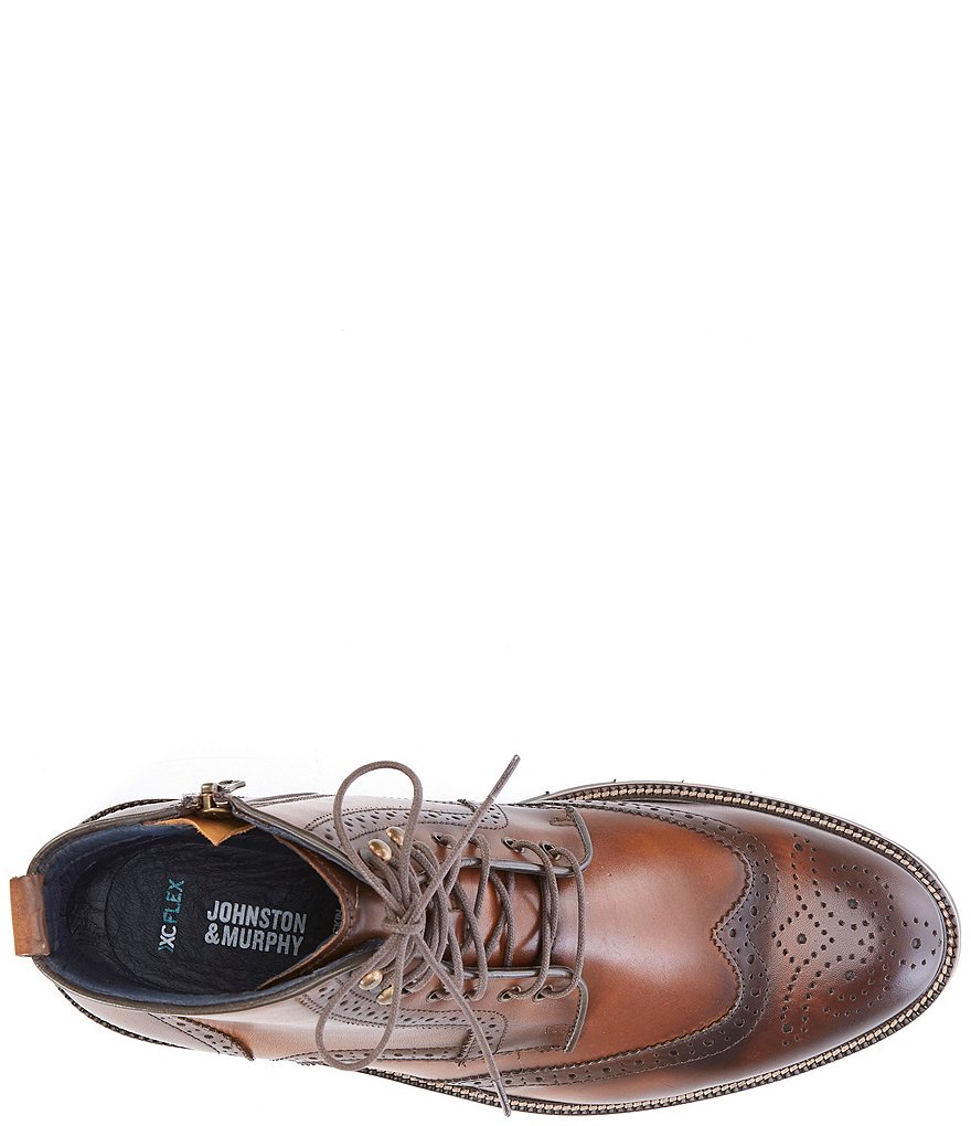 Johnston & Murphy Men's Cody Wingtip Zip Boots
