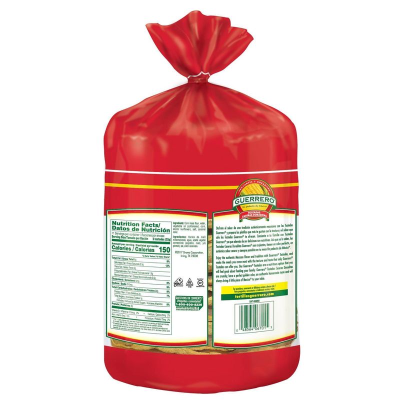 Guerrero Caseras Doraditas Tostadas - 12.8oz/22ct