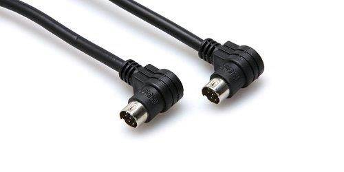 Hosa CCD-103 Right-angle 8-pin Mini-DIN to Same CD Controller Cable, 3 feet
