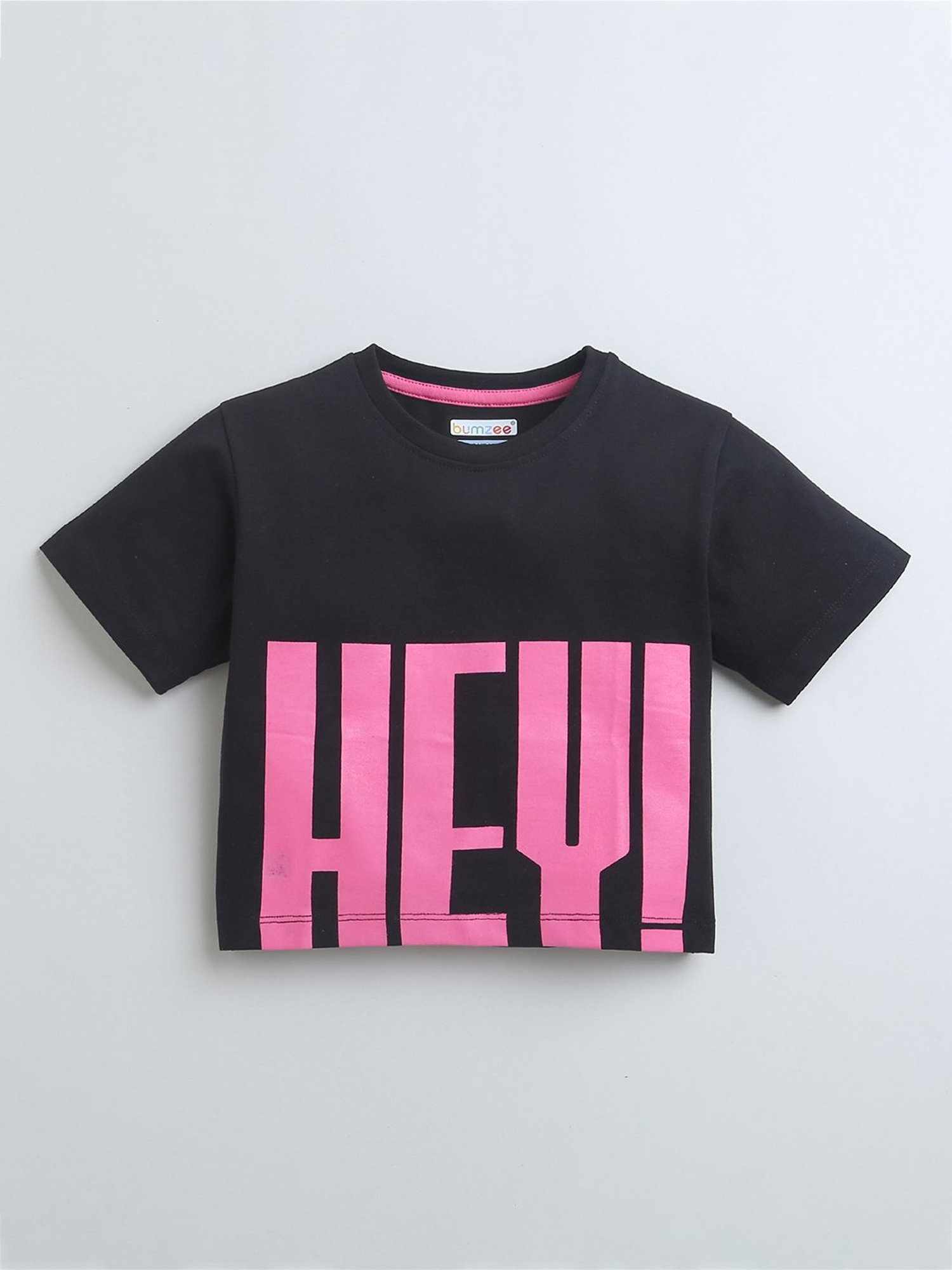 Bumzee Kids Black Printed T-Shirt