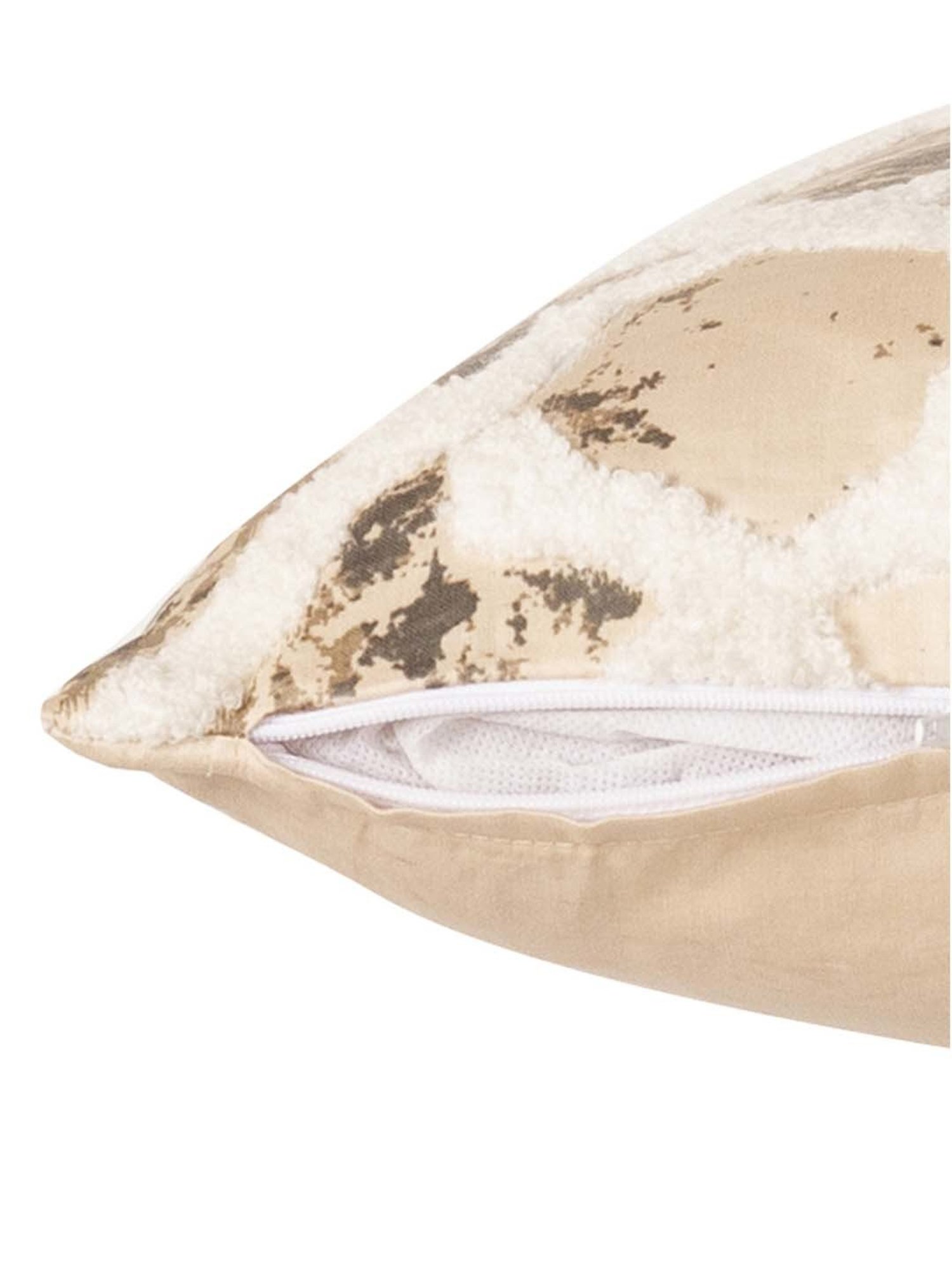 Maspar Hues Nouveau Tradition Form Replay Beige Cotton Cushion Cover