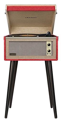 Crosley Dansette Bermuda Bluetooth and Pitch Control Turntable, Red (For Parts)