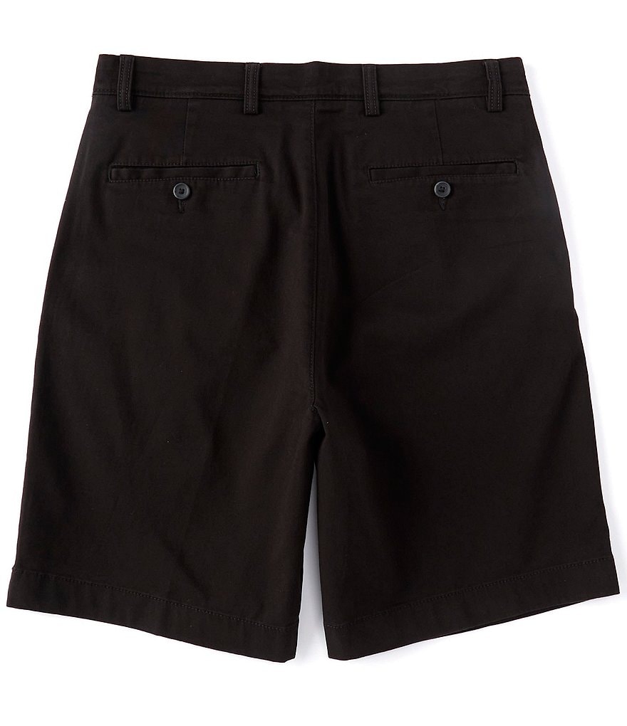Roundtree & Yorke 9#double; Inseam Pleated Wash Chino Shorts